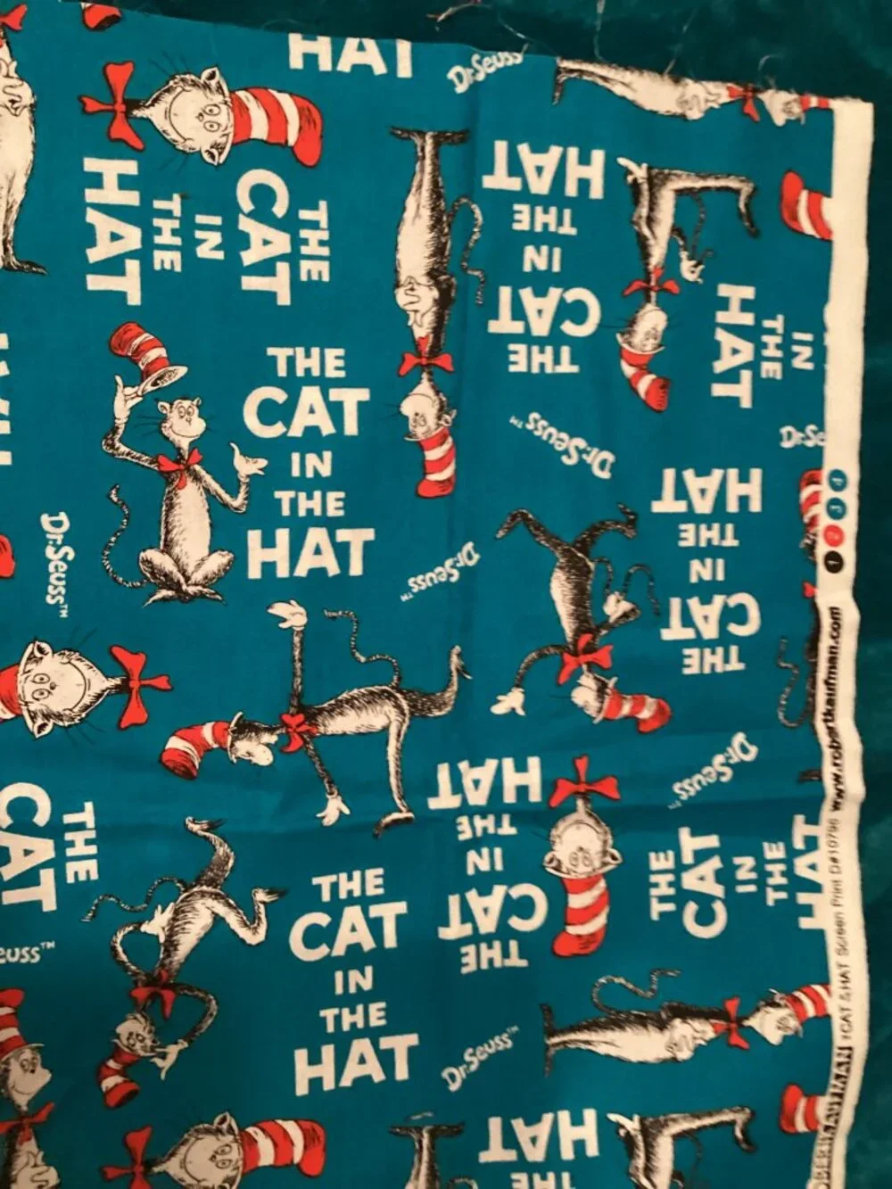 Dr. Suess 'Cat in the Hat' Pattern & Fabric